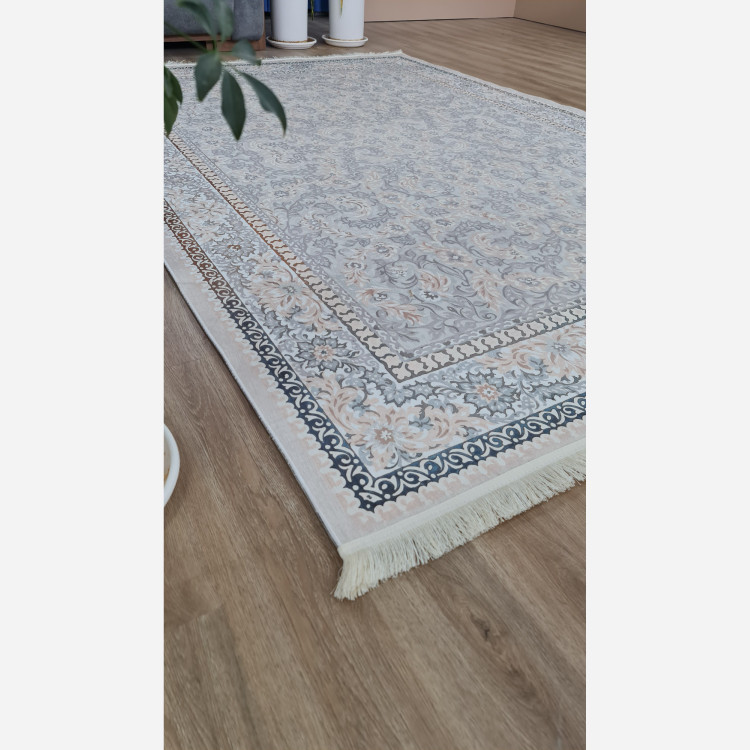 فرش افشان طوسی جنس مخمل هازان تُرک استُپ دار(ابعاد سفارشی)ضد سُر(پس کرایه)