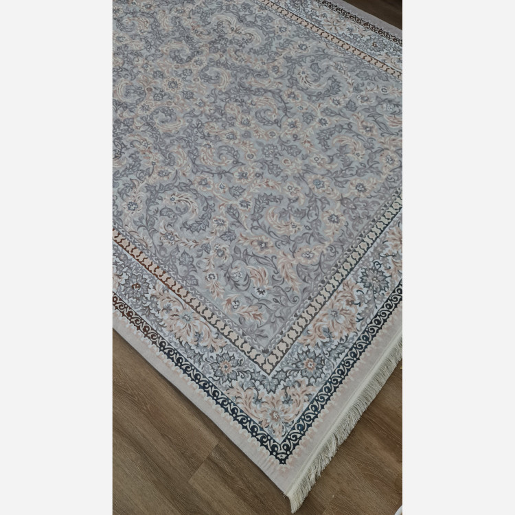 فرش افشان طوسی جنس مخمل هازان تُرک استُپ دار(ابعاد سفارشی)ضد سُر(پس کرایه)