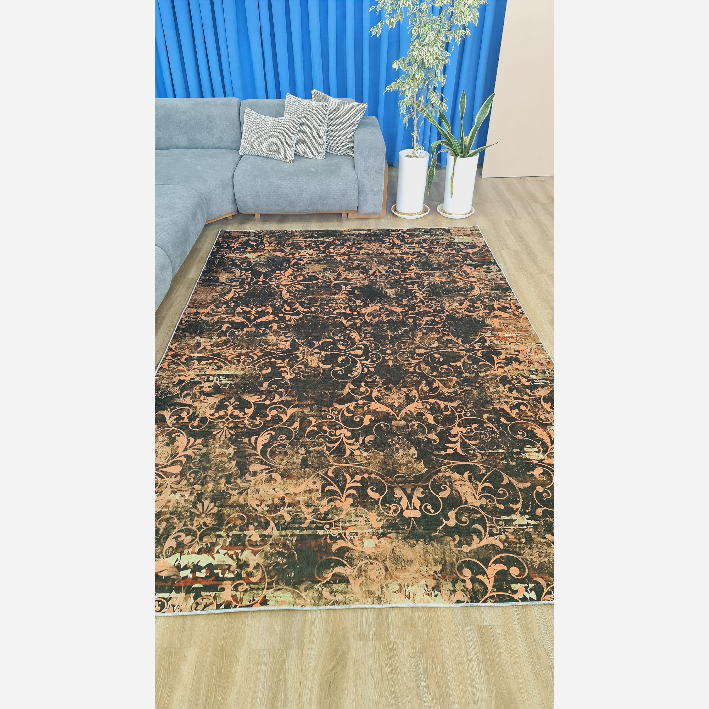 فرش افشان مِسی مخمل استُپ دار (ابعاد سفارشی) (پس کرایه)