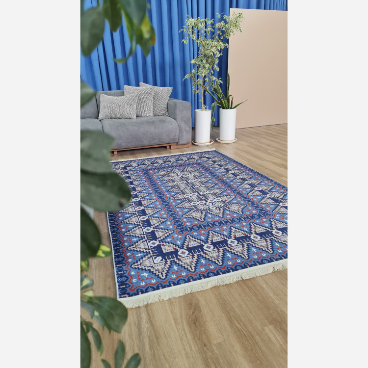 فرشینه کلاسیک جنس مخمل هازان تُرک استُپ دار(ابعاد سفارشی)ضد سُر(پس کرایه)