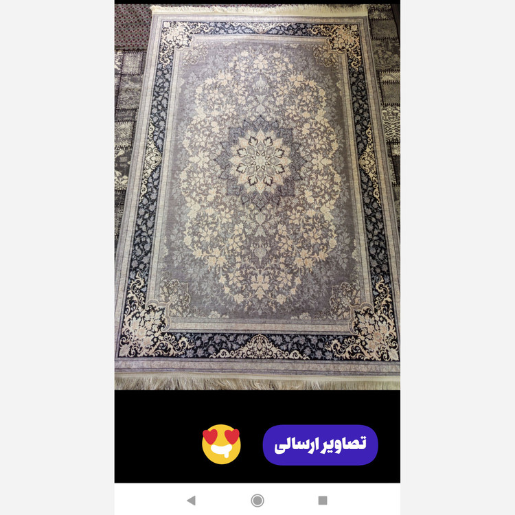 فرشینه طوسی مدرن جنس مخمل هازان تُرک استُپ دار(ابعاد سفارشی)ضد سُر(پس کرایه)