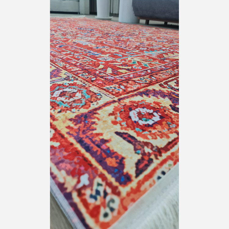 فرش سنتی لاکی جنس مخمل استُپ دار ( ضد سُر ) (پس کرایه)