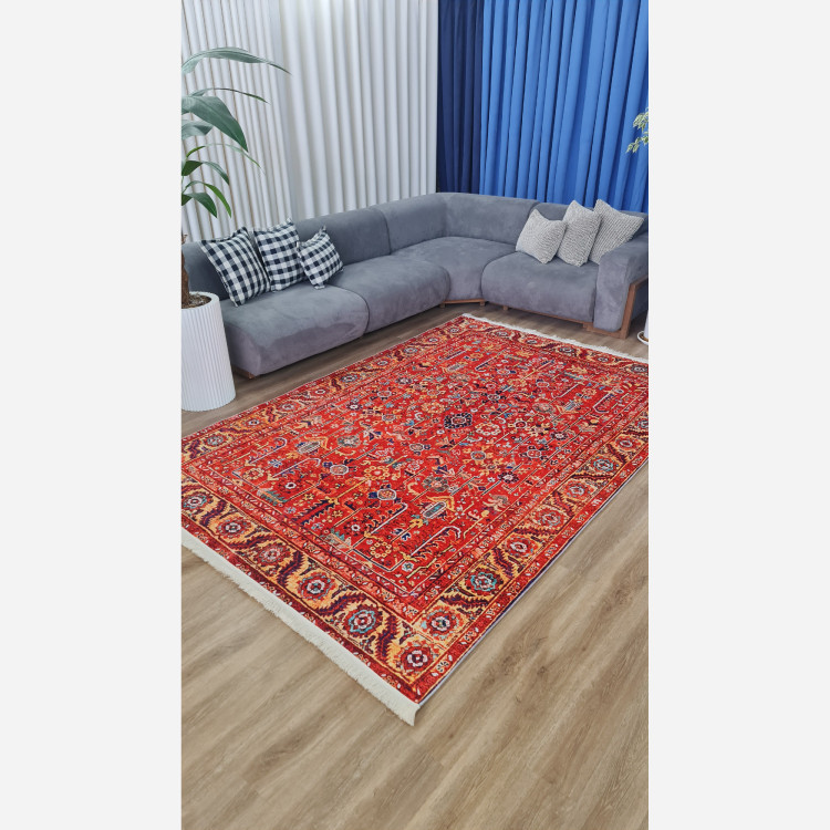 فرش سنتی لاکی جنس مخمل استُپ دار ( ضد سُر ) (پس کرایه)