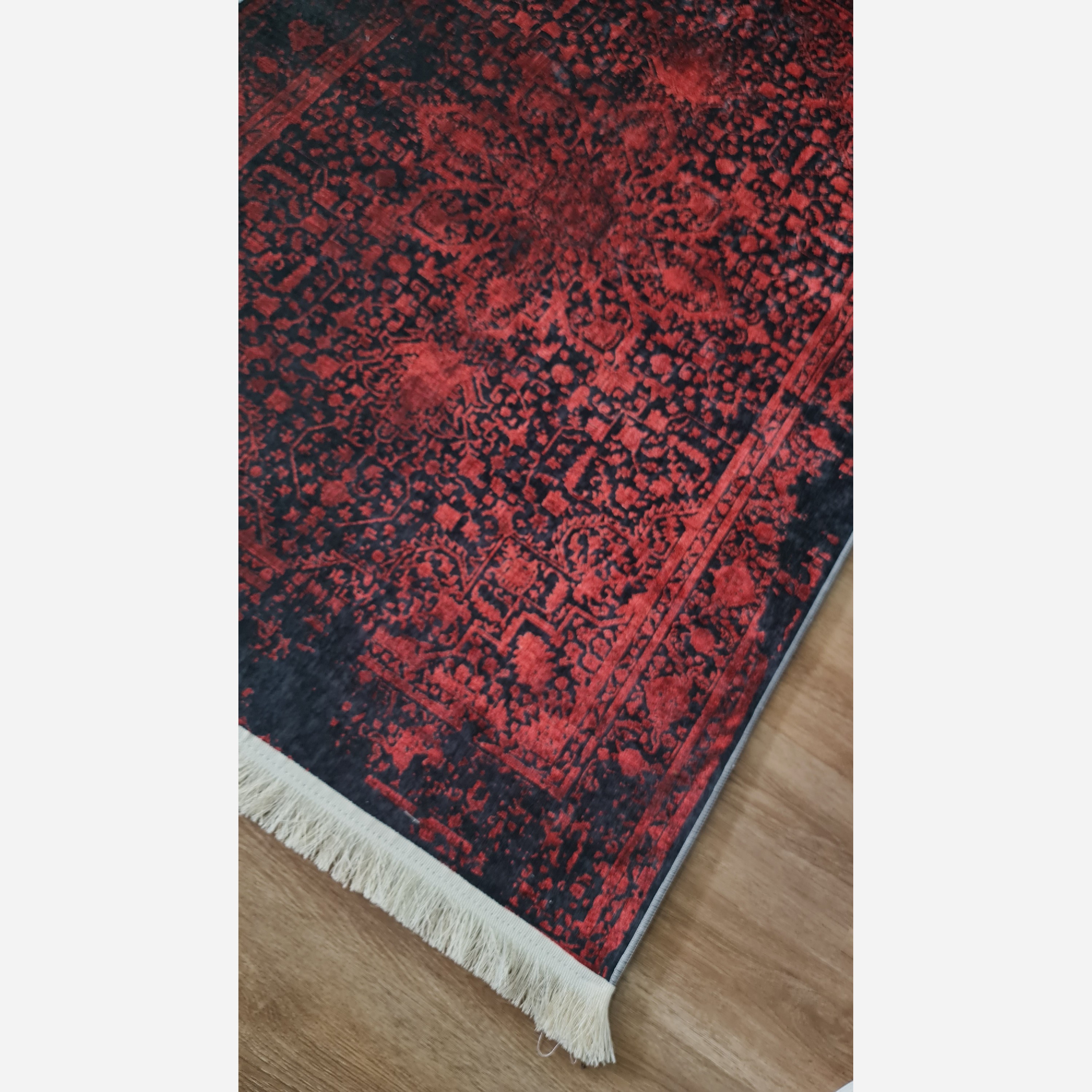 فرشینه لاکی تیره جنس رویه مخمل استُپ دار U117(پس کرایه)