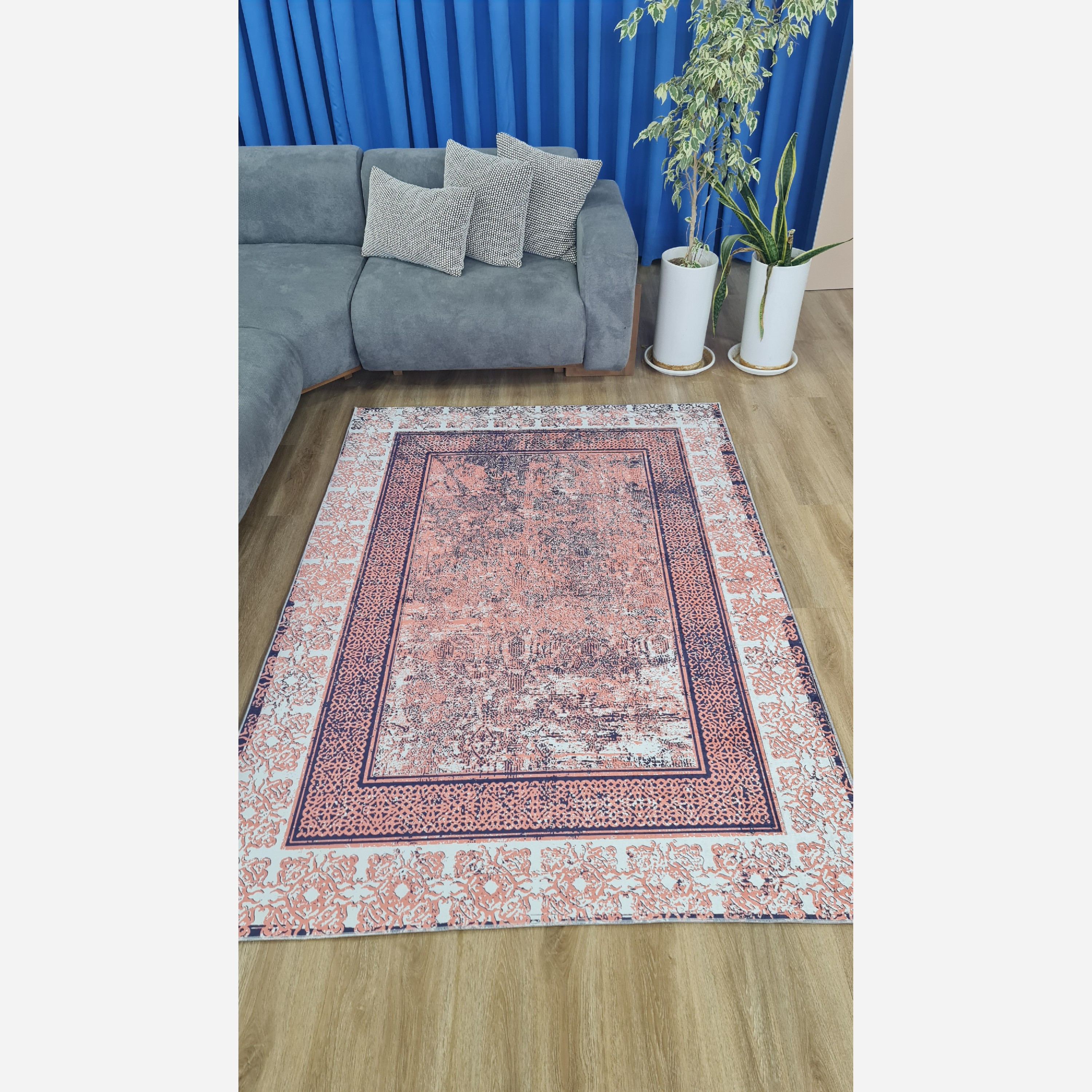 فرشینه مخمل مدرن هازان تُرک ( ارسال رایگان) زیره استُپ دار (پس کرایه)