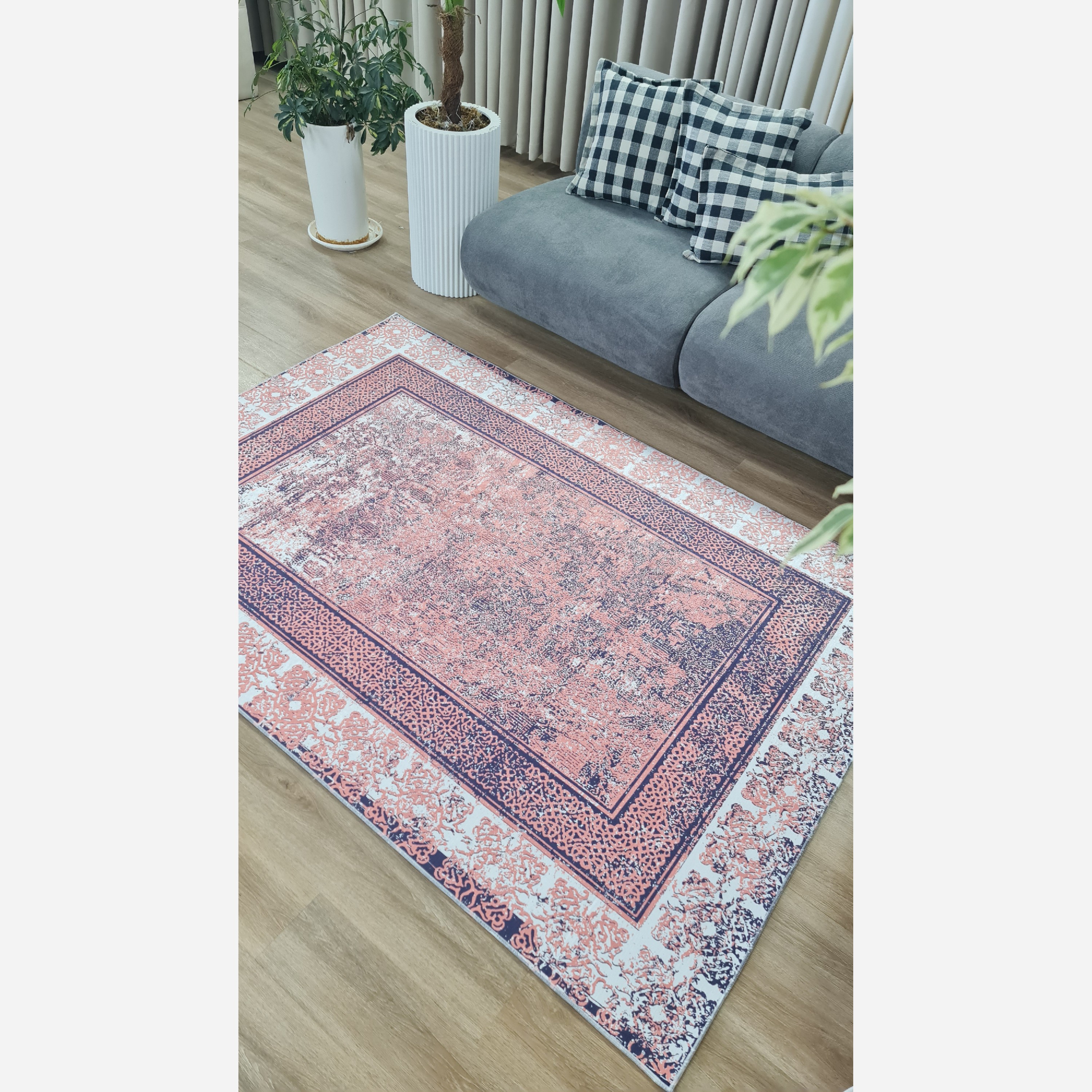فرشینه مخمل مدرن هازان تُرک ( ارسال رایگان) زیره استُپ دار (پس کرایه)
