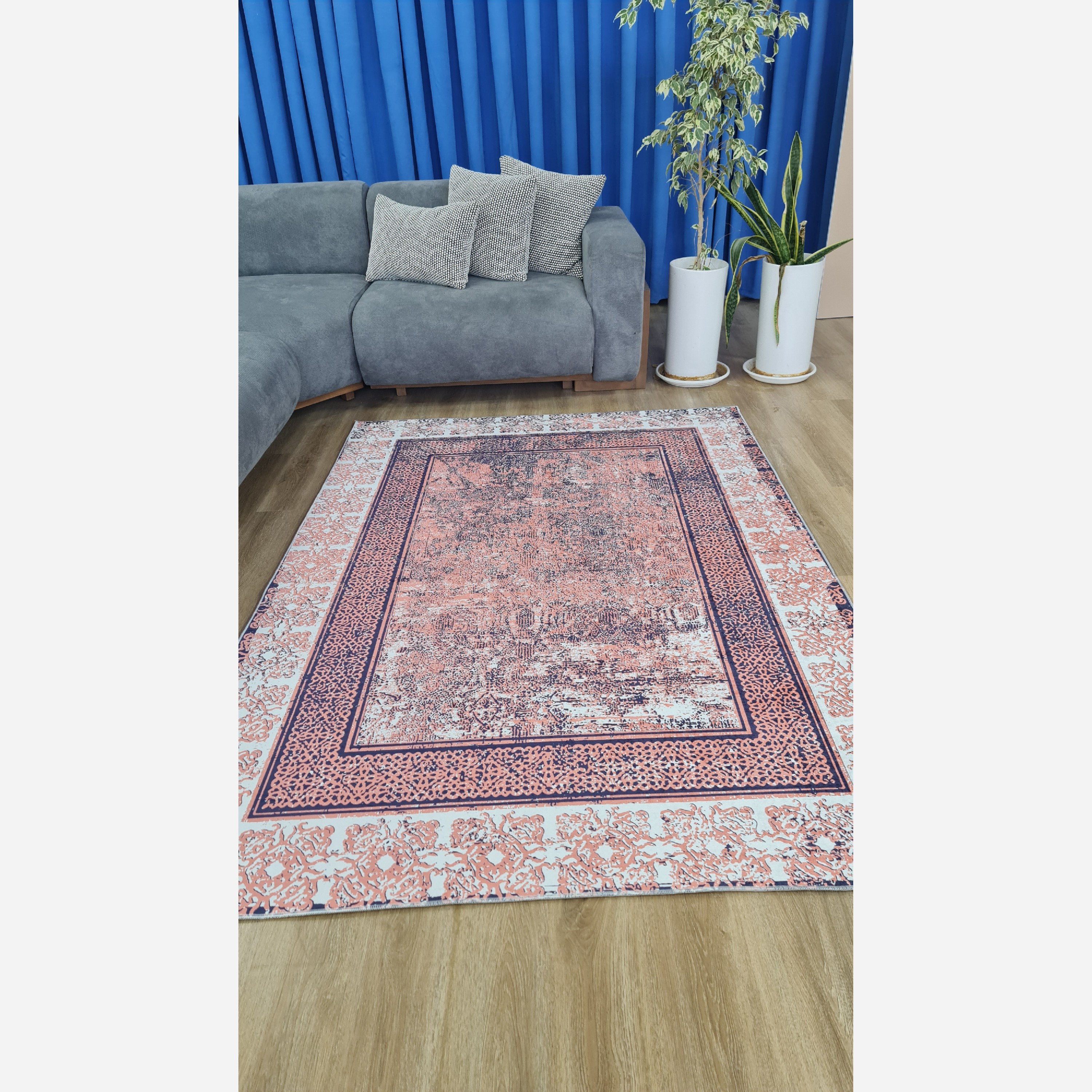 فرشینه مخمل مدرن هازان تُرک ( ارسال رایگان) زیره استُپ دار (پس کرایه)
