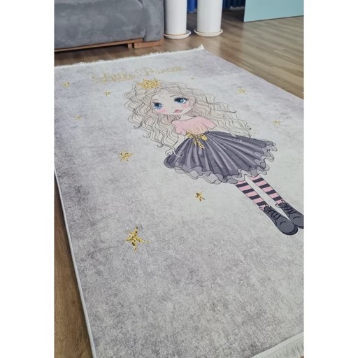 فرشینه دخترانه مخمل هازان تُرک استُپ دار (رنگ بندی) C127 (پس کرایه)