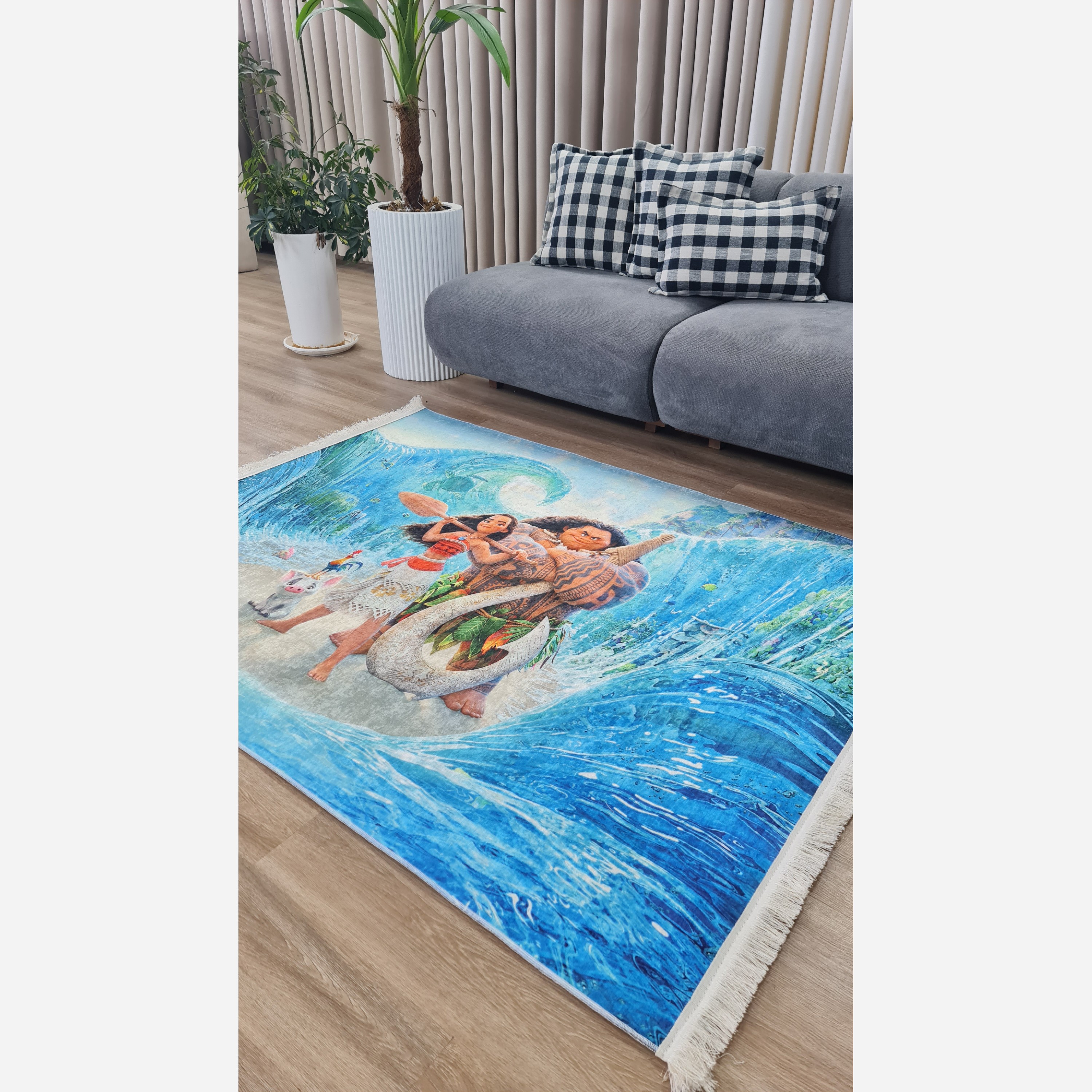فرش کودک،دنیای رنگارنگ و شاد برای اتاق دلبندتان استُپ دار (ابعاد سفارشی) (پس کرایه)