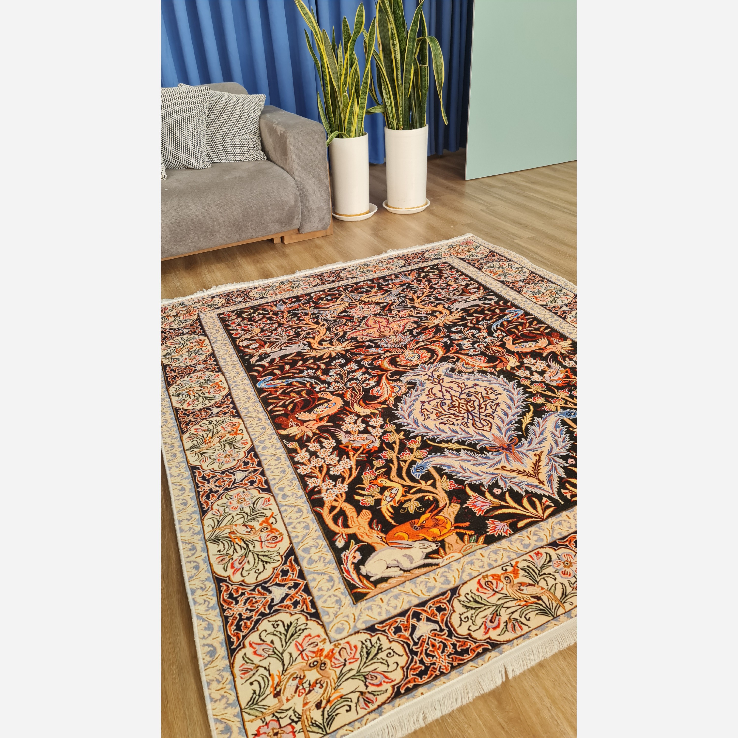 فرشینه مخملی مدرن طرح ابریشم استُپ دار (اصلا لیز نمیخوره) a035 (پس کرایه)