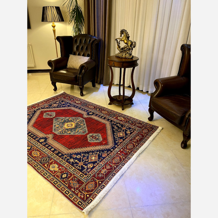 فرشینه مخمل مدرن طرح ابریشم استُپ دار (اصلا لیز نمیخوره) a173 (پس کرایه)