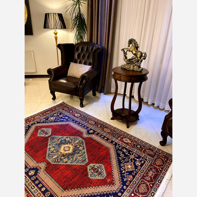 فرشینه مخمل مدرن طرح ابریشم استُپ دار (اصلا لیز نمیخوره) a173 (پس کرایه)