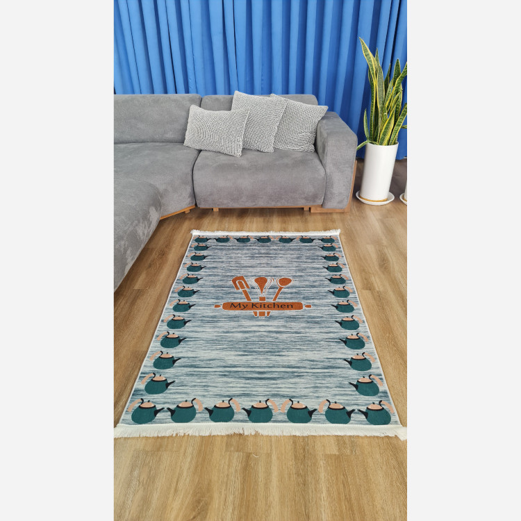 فرش اشپزخانه رویه مخمل زیره استُپ دار (اصلا سُر نمیخوره) k109(پس کرایه)