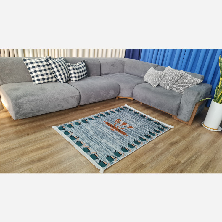فرش اشپزخانه رویه مخمل زیره استُپ دار (اصلا سُر نمیخوره) k109(پس کرایه)