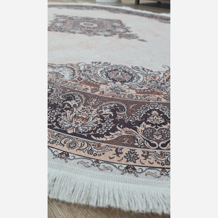 فرشینه بیضی مخمل استُپ دار (اصلا سُر نمیخوره) b54 (پس کرایه)