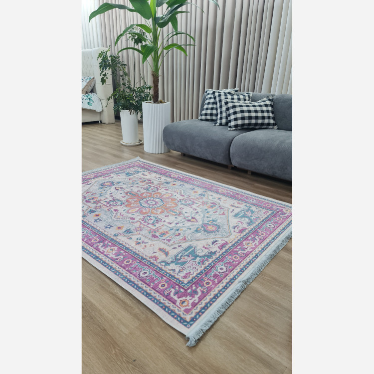 فرش مخمل طرح افشان استُپ دار (اصلا لیز نمیخوره) (پس کرایه)