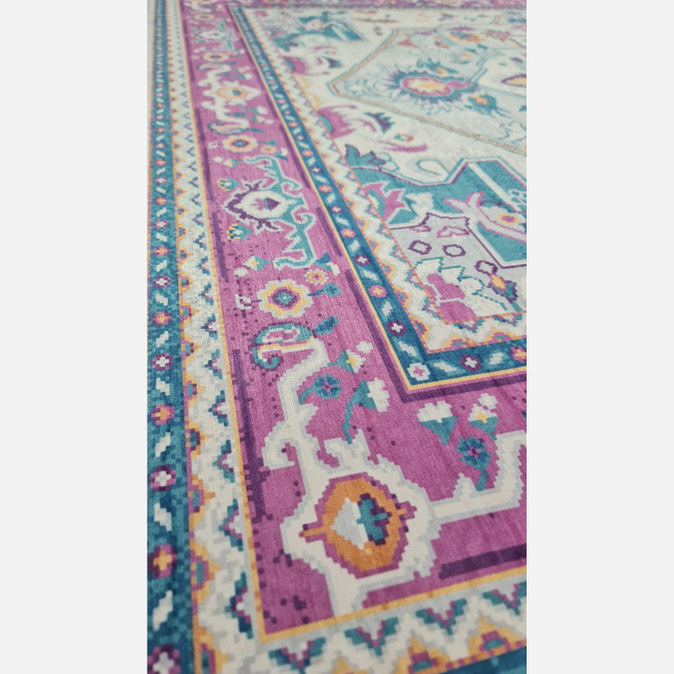 فرش مخمل طرح افشان استُپ دار (اصلا لیز نمیخوره) (پس کرایه)