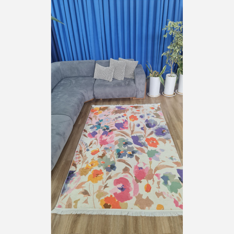 فرشینه مدرن استُپ دار (اصلا لیز نمیخوره)رویه مخمل هازان ترک (پس کرایه)