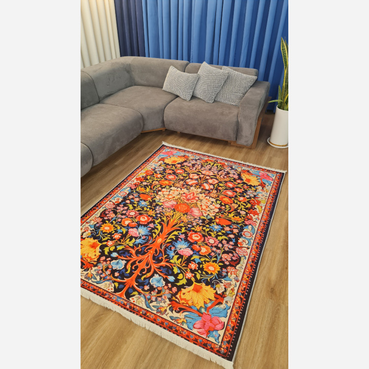 فرشینه مدرن با رویه مخمل هازان کد a048 (پس کرایه)