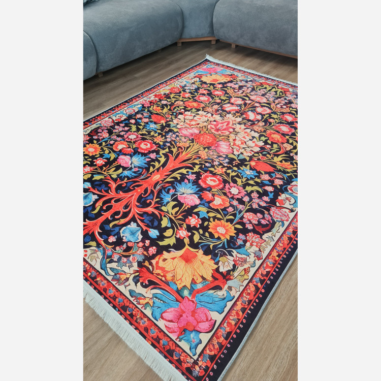 فرشینه مدرن با رویه مخمل هازان کد a048 (پس کرایه)