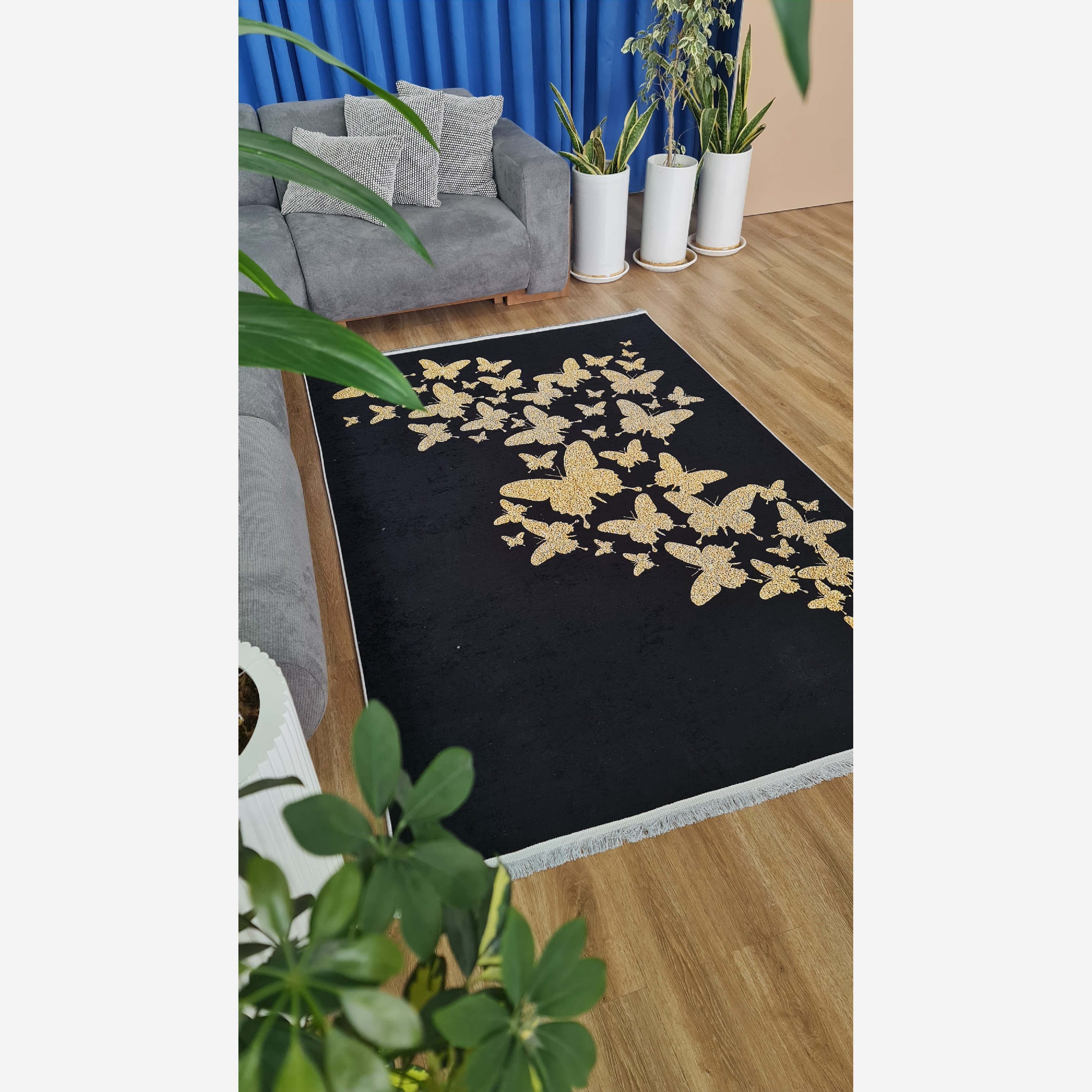 فرشینه مدرن جنس رویه مخمل هازان ترک کد h247 (پس کرایه)