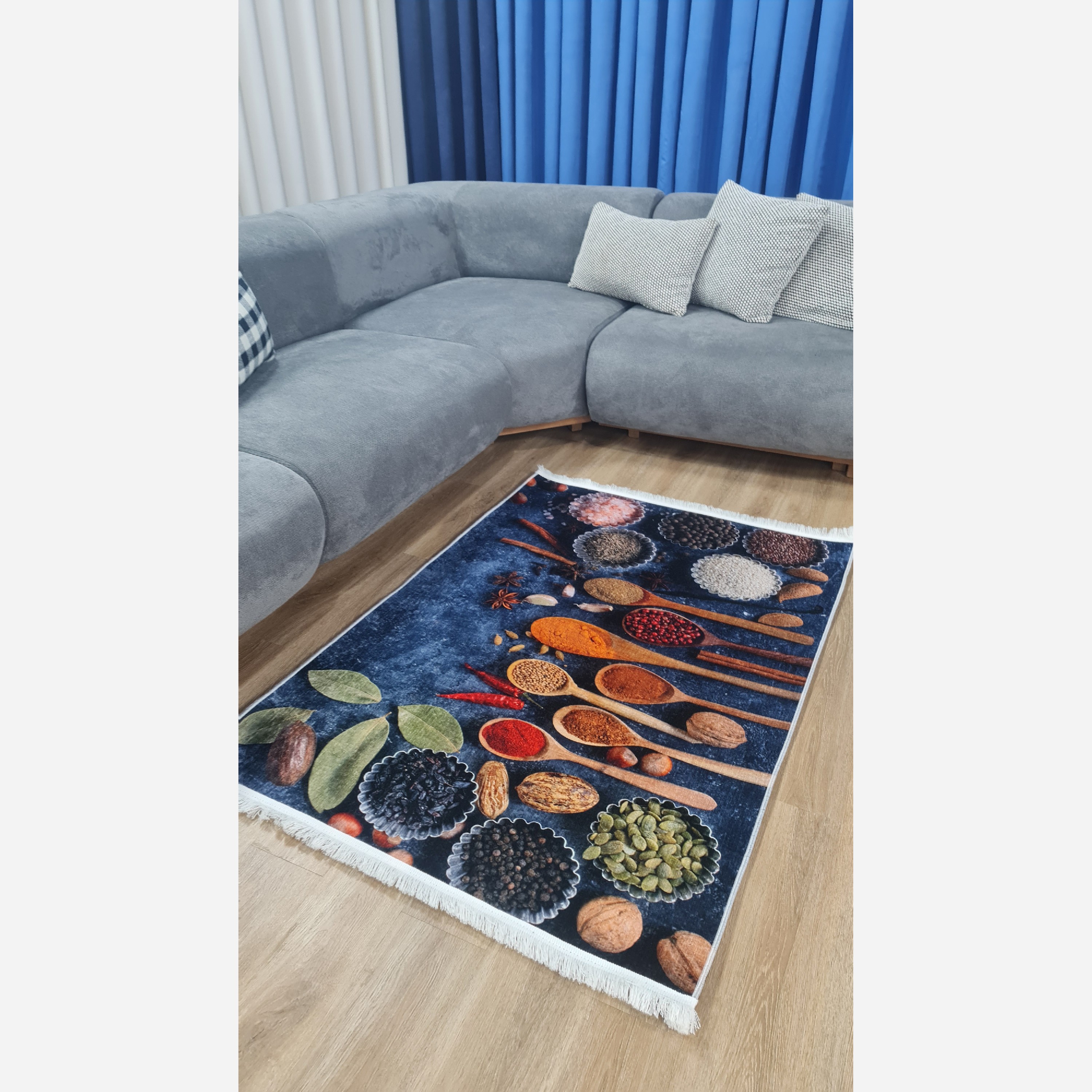 فرش اشپزخانه رویه مخمل استُپ دار ( ضد سُر ) (پس کرایه)