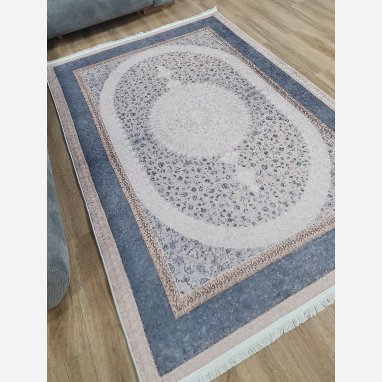 فرشینه مدرن مستطیل رویه مخمل هازان ترک کد 201 (پس کرایه)