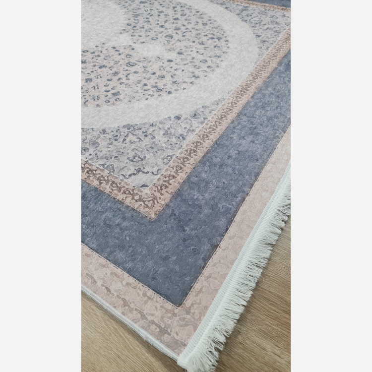 فرشینه مدرن مستطیل رویه مخمل هازان ترک کد 201 (پس کرایه)