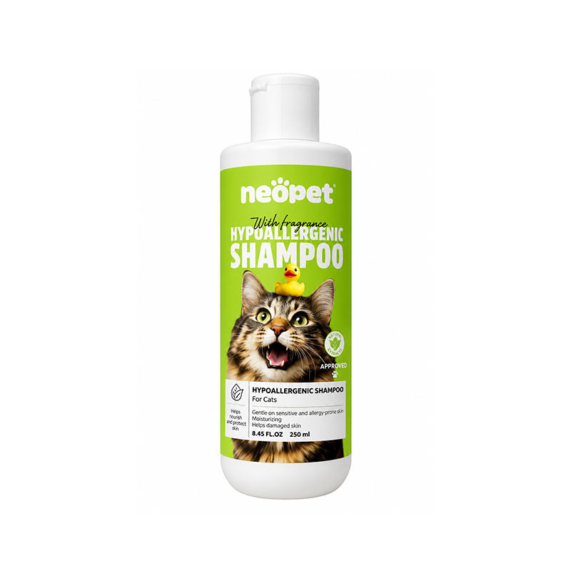 شامپو گربه نئوپت مدل Hypoallergenic Shampoo هیپوآلرژنیک حجم ۲۵۰ میلیلیتر