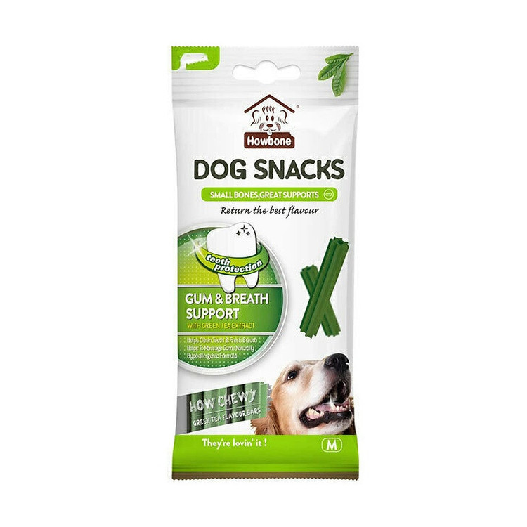 تشویقی سگ هابون مدل Snacks Gum & Breath Support با طعم سبزیجات 70 گرم