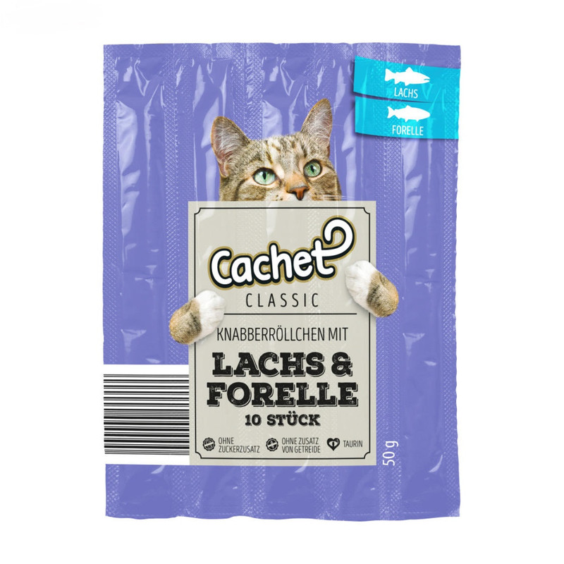 اسنک تشویقی گربه کچت مدل New Lachs And Forelle وزن 50 گرم