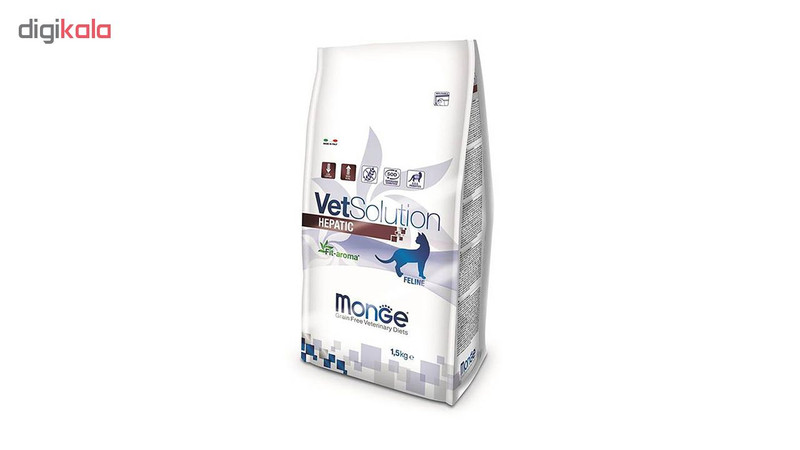 غذای خشک گربه مونژه مدل Monge Hepatic مناسب مشکلات کبدی وزن 1.5 کیلوگرم