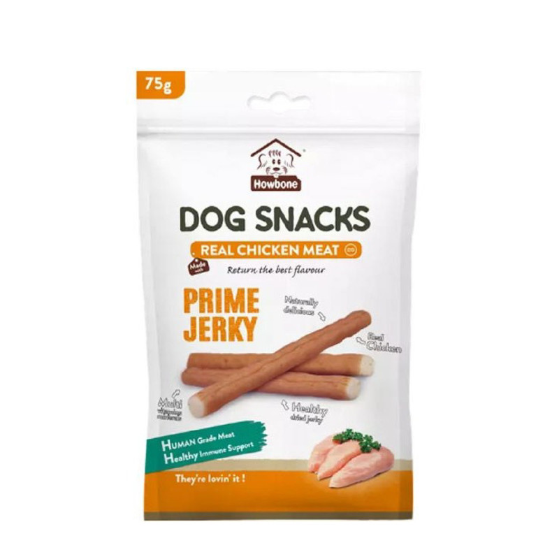 تشویقی مدادی سگ هابون مدل Prime Jerky گوشت مرغ وزن 75 گرم