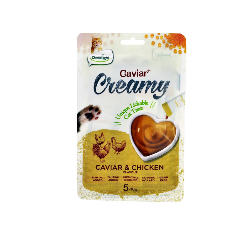 بستنی گربه دنتالیت مدل CHICKEN وزن 50 گرم بسته 5 عددی