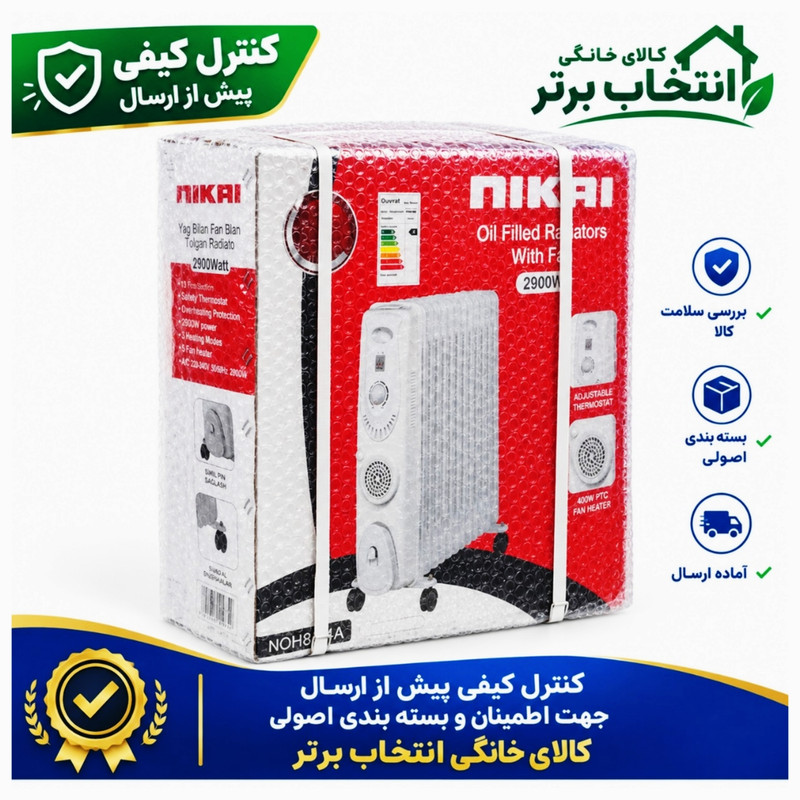 شوفاژ برقی ۱۳ پره نیکای مدل NOH844A