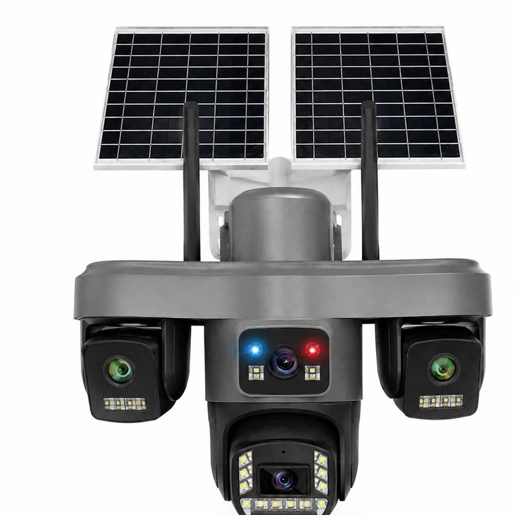 دوربین مداربسته سیم کارتی پنل خورشیدی 4لنز نت ملی مدل SF4- SOLAR 4LENSE PTZ 16MP