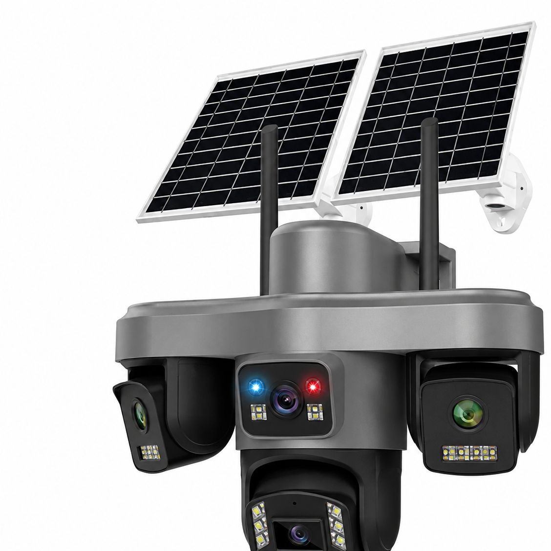 دوربین مداربسته سیم کارتی پنل خورشیدی 4لنز نت ملی مدل SF4- SOLAR 4LENSE PTZ 16MP