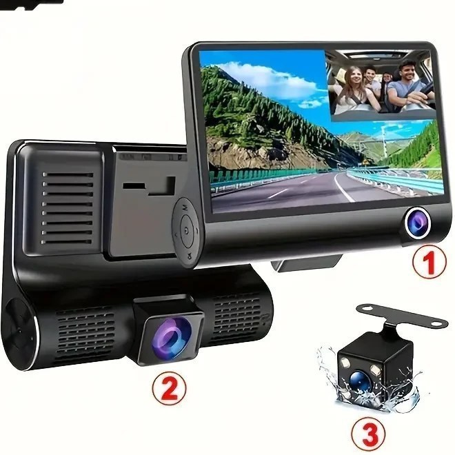 دوربین ثبت وقایع خودرو سه لنز مدل SF-CAR40