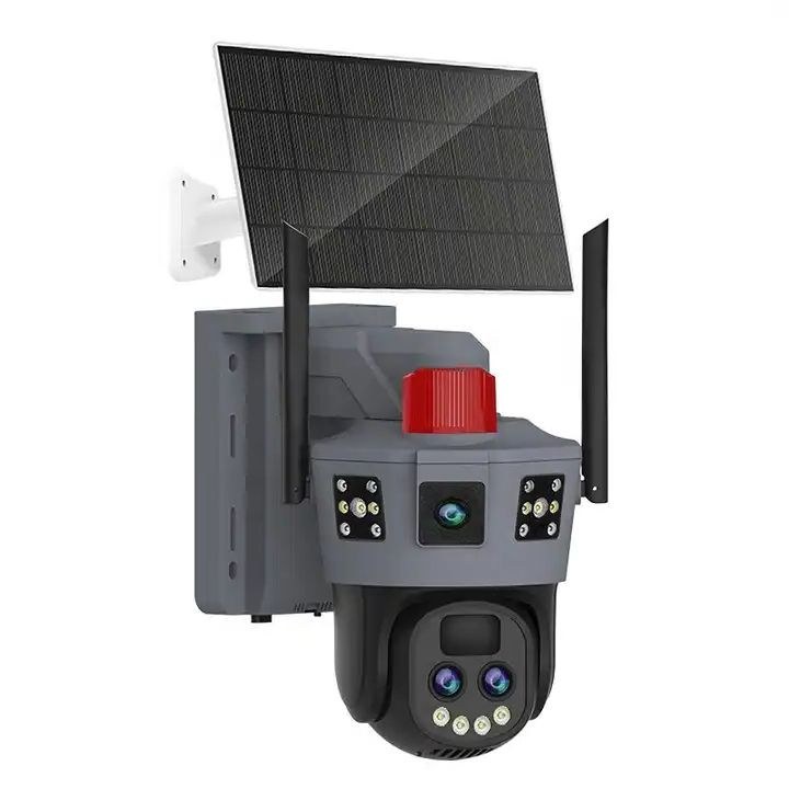 SF4-OKAM SOLAR 10X ZOOM 12MP دوربین پنل خورشیدی بدون برق اوکم سیمکارتی پلاک خوان