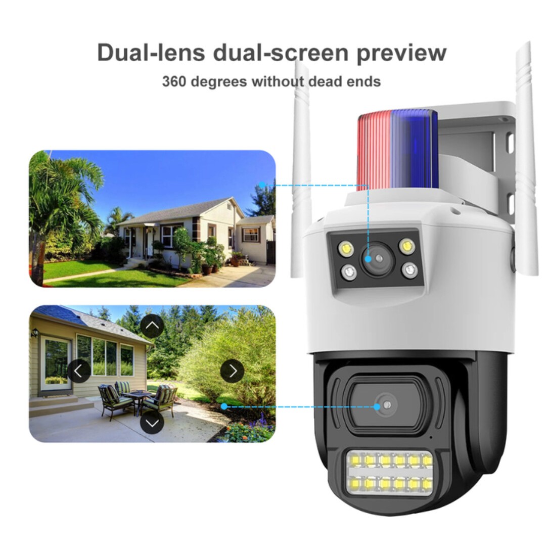 دوربین مداربسته دولنز سیمکارتی 8مگامدل SF4-SIMCARD DUAL LENS 8MEGA