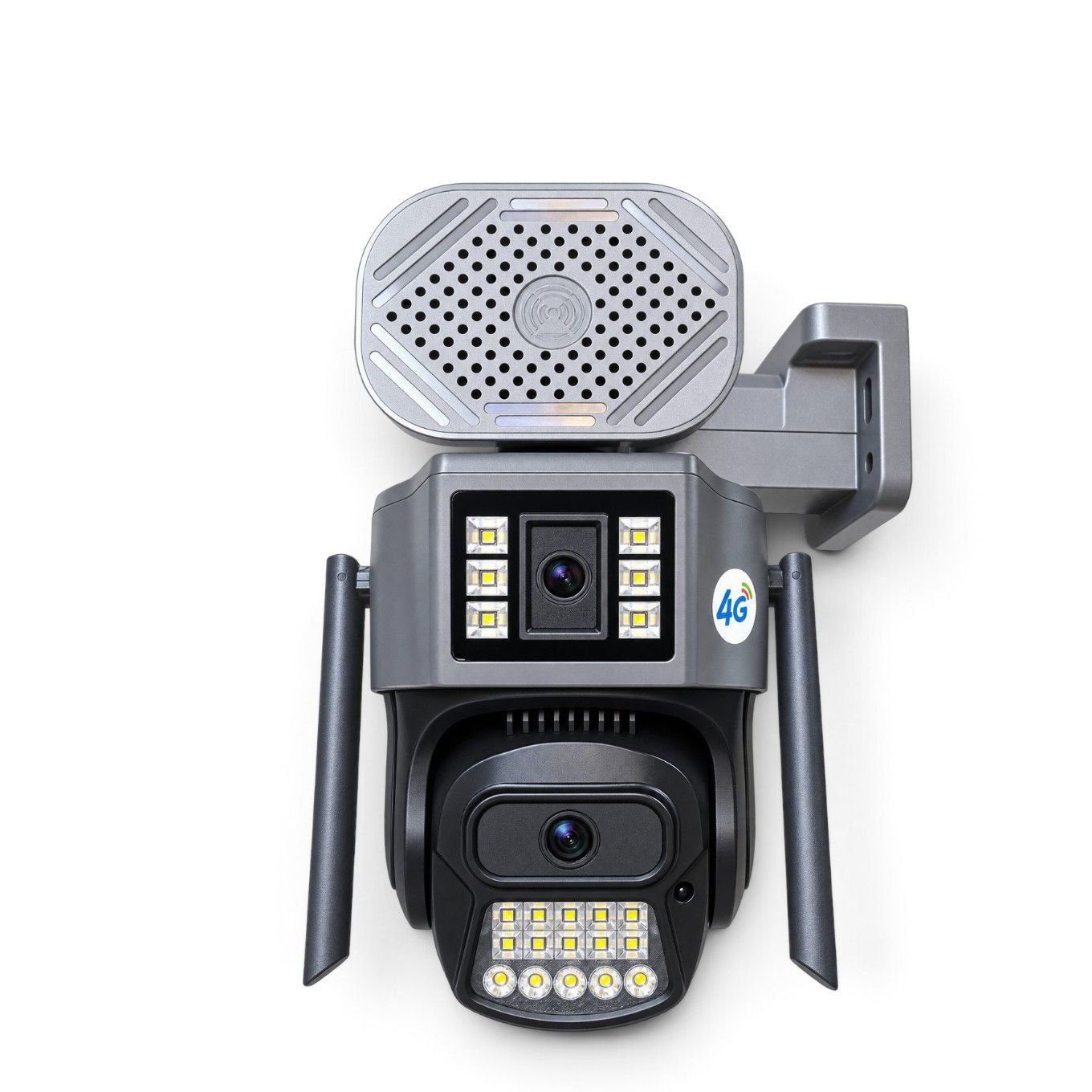 دوربین مداربسته سیمکارتی دولنز تحت شبکه نت ملی مدل SF4-OKAMPRO 4G DUAL LENS WARM PRO