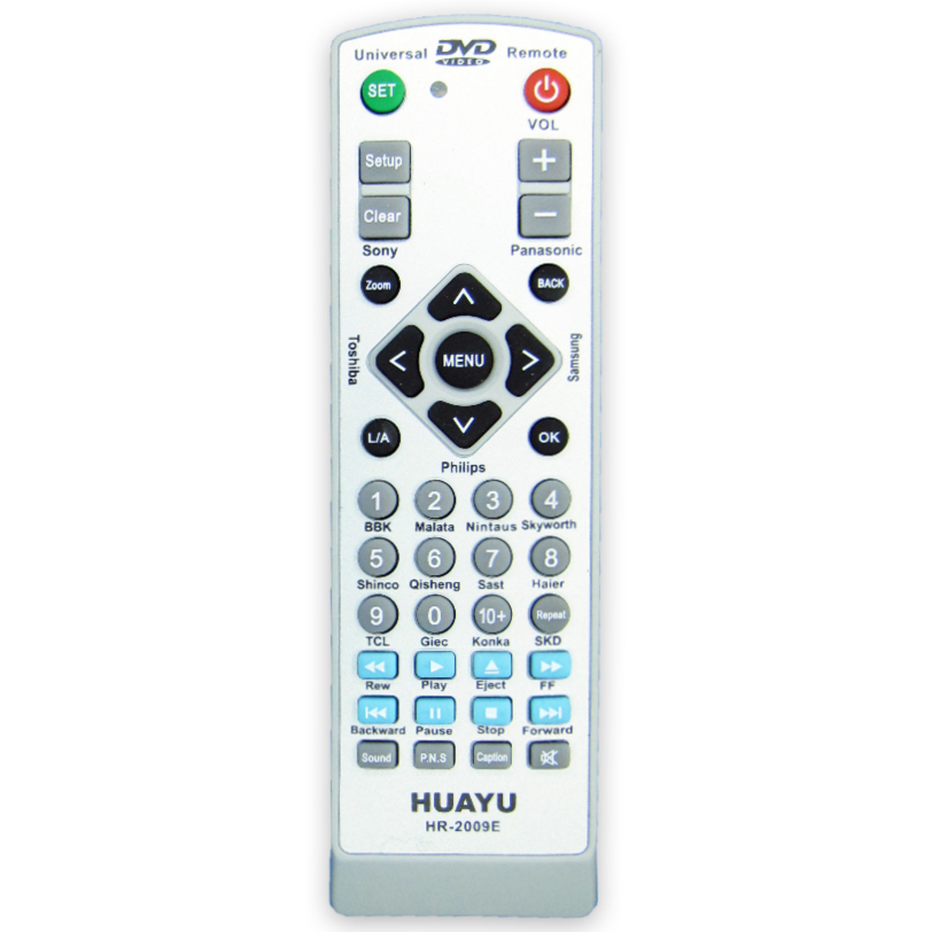 کنترل دی وی دی یونیورسال UNIVERSAL DVD(HUAYU)مدل HR-2009E