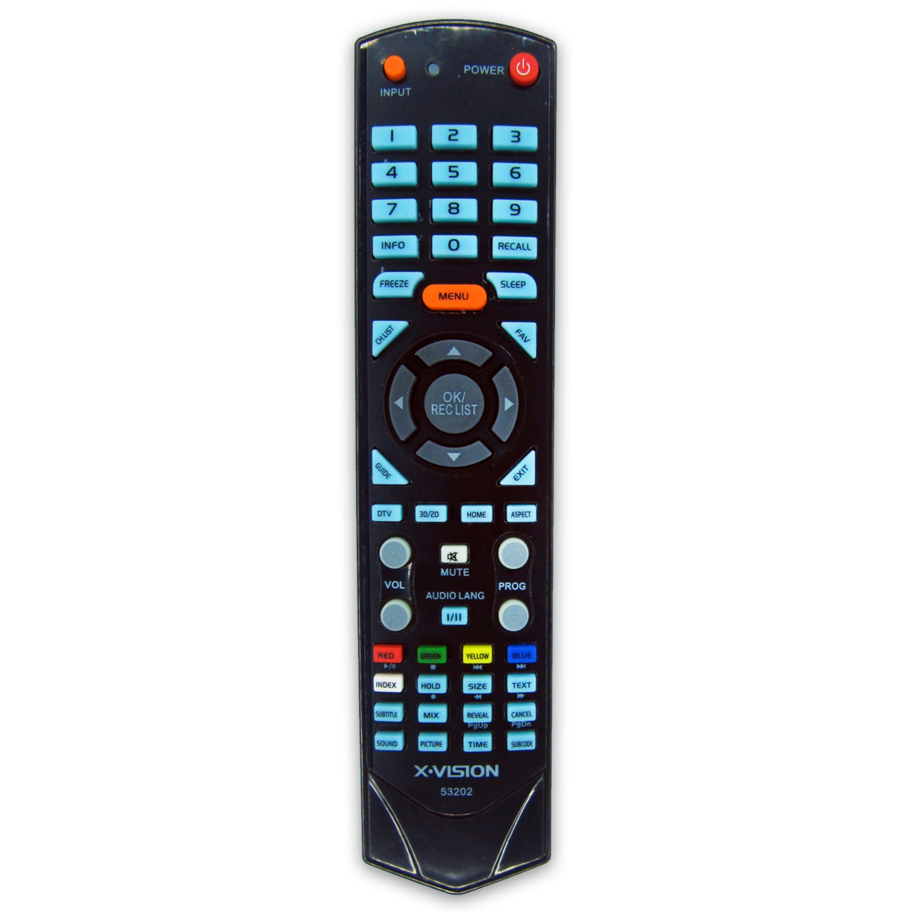 کنترل تلویزیون ال ای دی LED ایکس ویژن X VISION مدل 53202