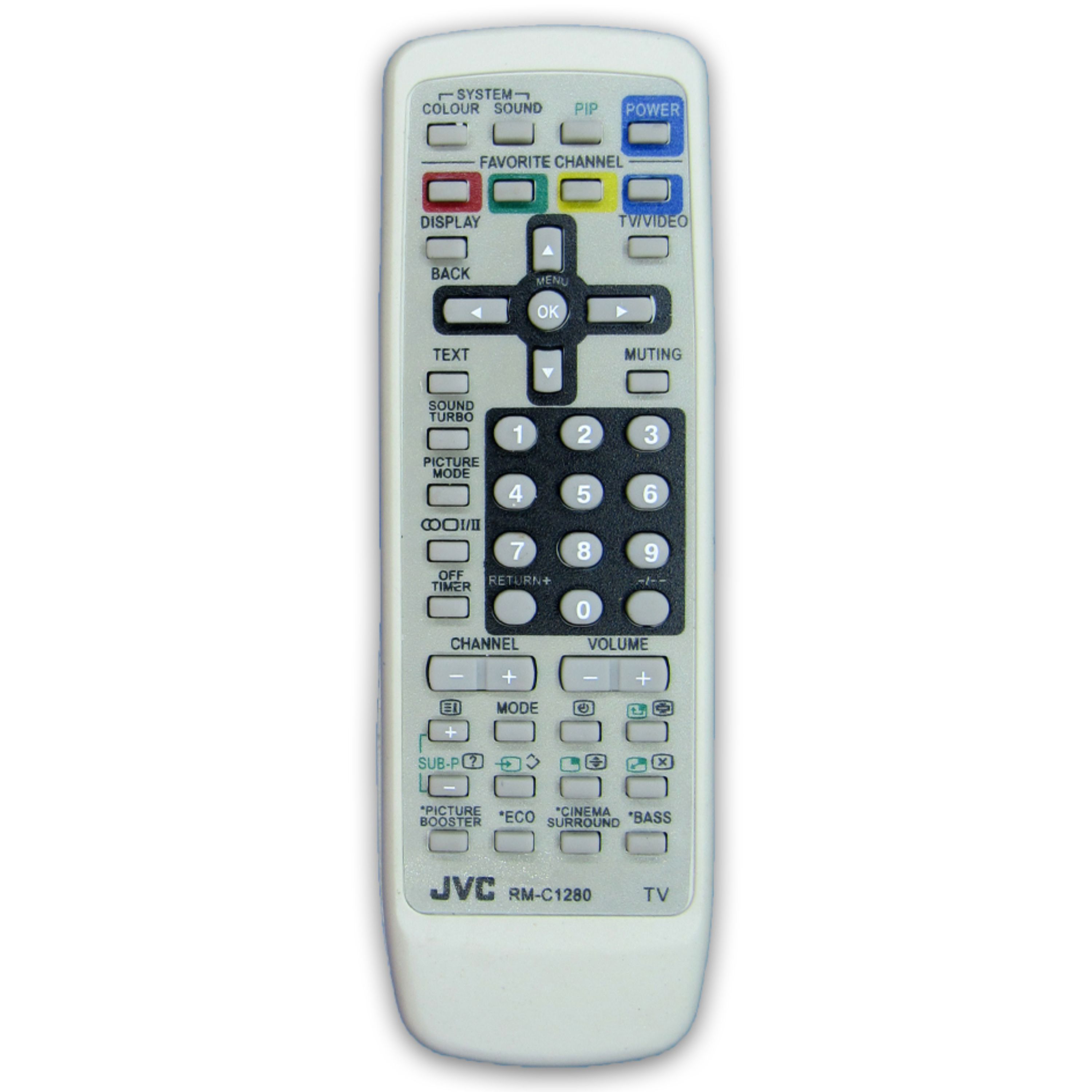 کنترل تلویزیون جی وی سی JVC مدل RM-C1280