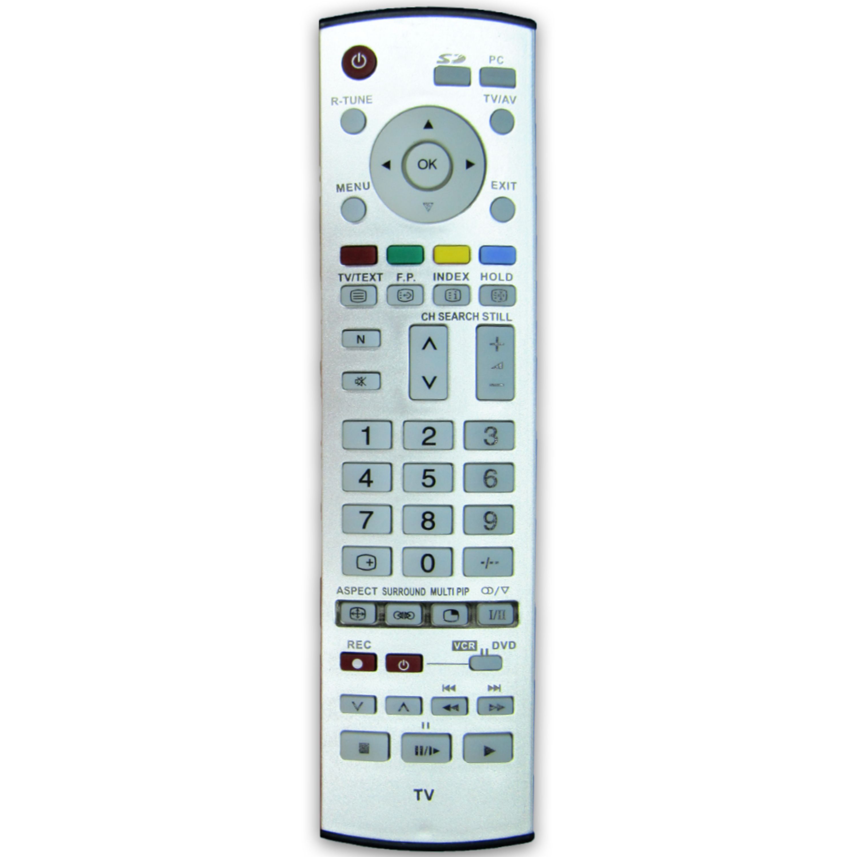 کنترل تلویزیون ال سی دی LCD پاناسونیک نقره ای PANASONIC
