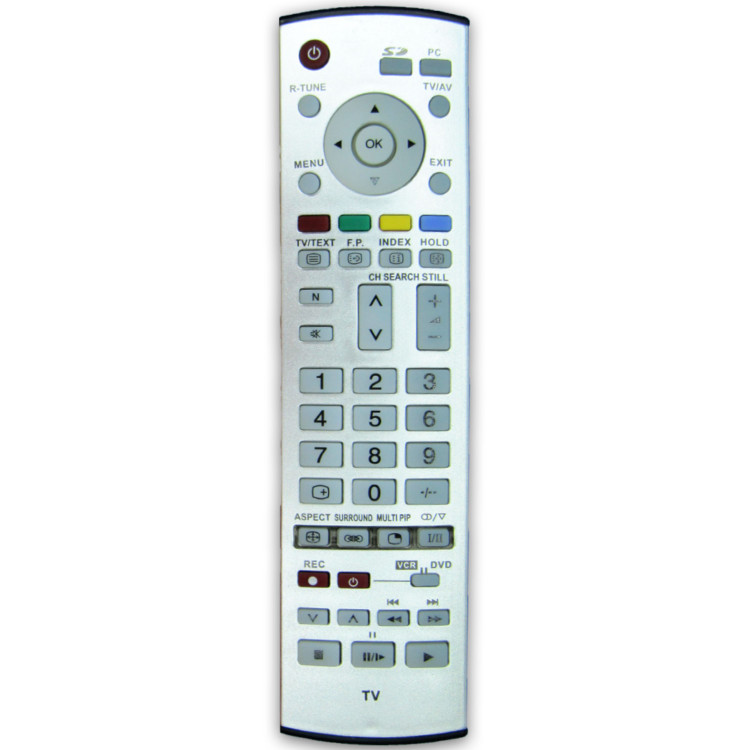 کنترل تلویزیون ال سی دی LCD پاناسونیک نقره ای PANASONIC