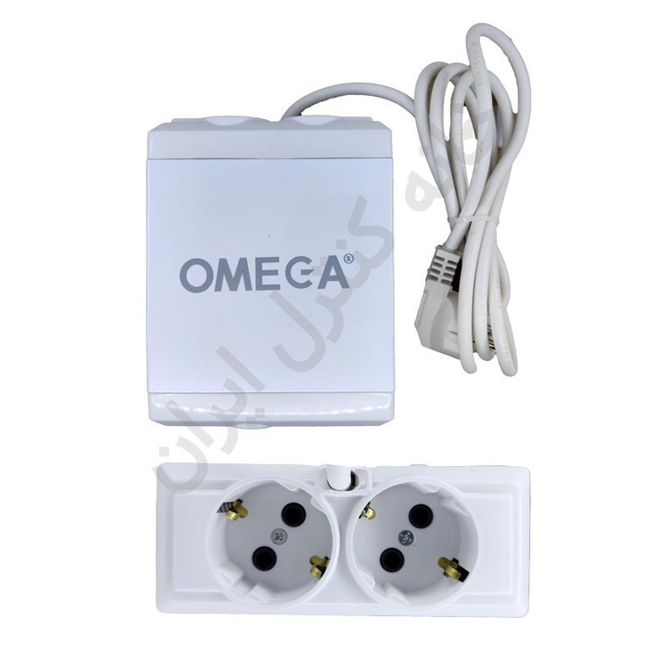 محافظ برق فلزی دوخانه امگا Omega مدل F2100
