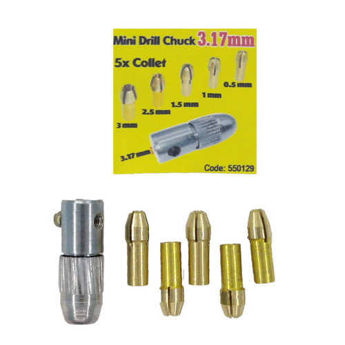 مجموعه 5 عددی سه نظام همراه با کولت 3.17mm